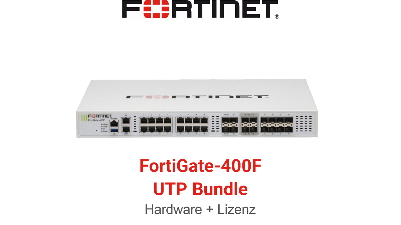 Fortinet FortiGate-400F UTP Bundle (Hardware + Lizenz) | UTP Fortinet FortiGate-400F UTP Bundle (Hardware + Lizenz) | UTP